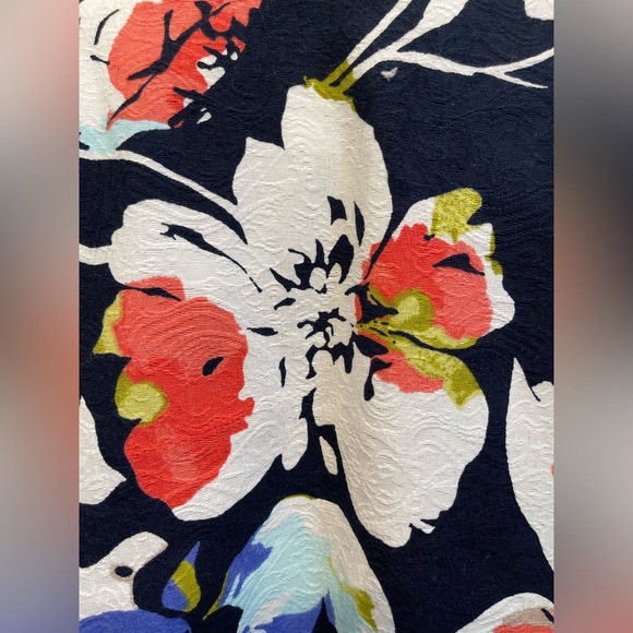 Alfred Dunner Floral Open Blazer Suit Jacket Event Formal 10P Blue Pink 3/4 - Picture 11 of 14